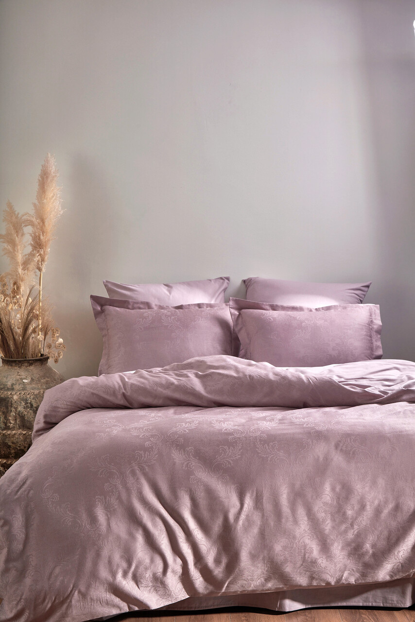 Lenjerie de pat dubla, L'essentiel Maison, Hoten, Violet - imagine 3